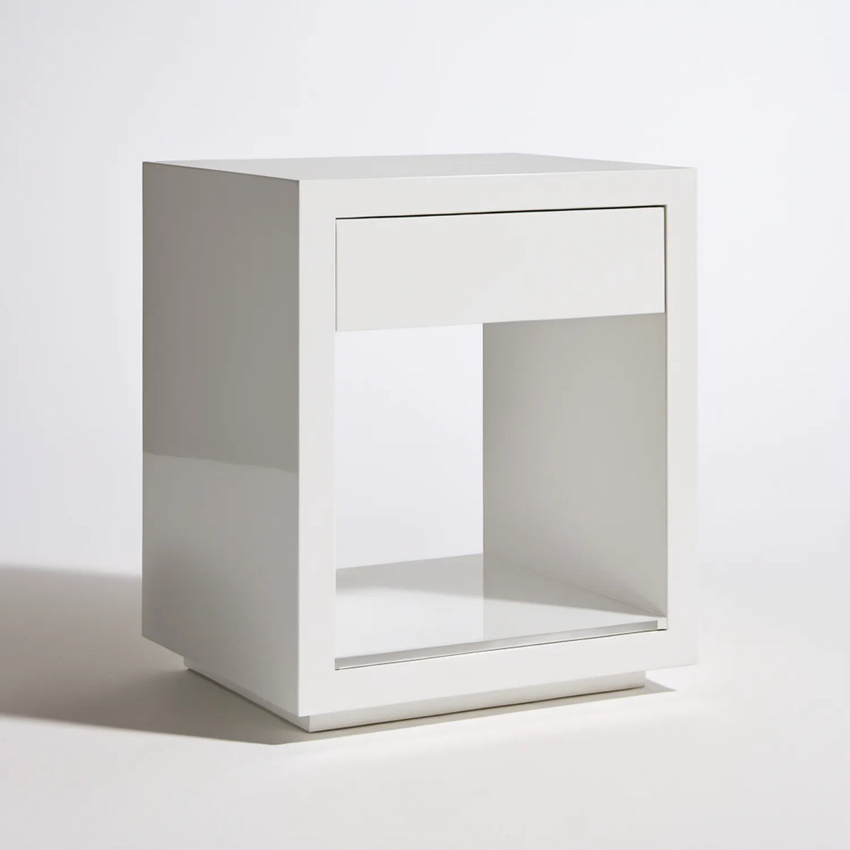 Biała szafka nocna z szufladą MDF 40 x 35 x 55 cm